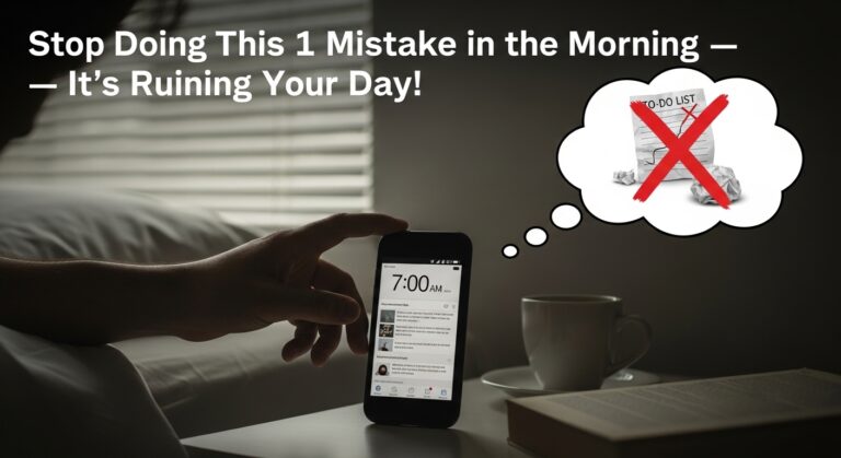 Stop Doing This 1 Mistake in the Morning — It’s Ruining Your Day!