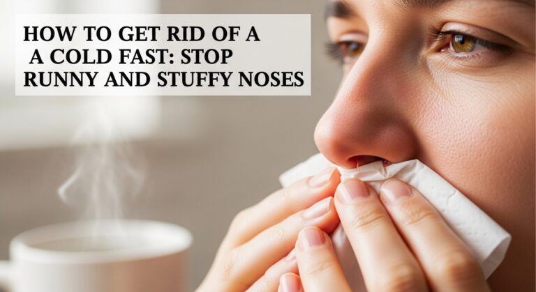How to Get Rid of a Cold Fast: Stop Runny and Stuffy Noses
